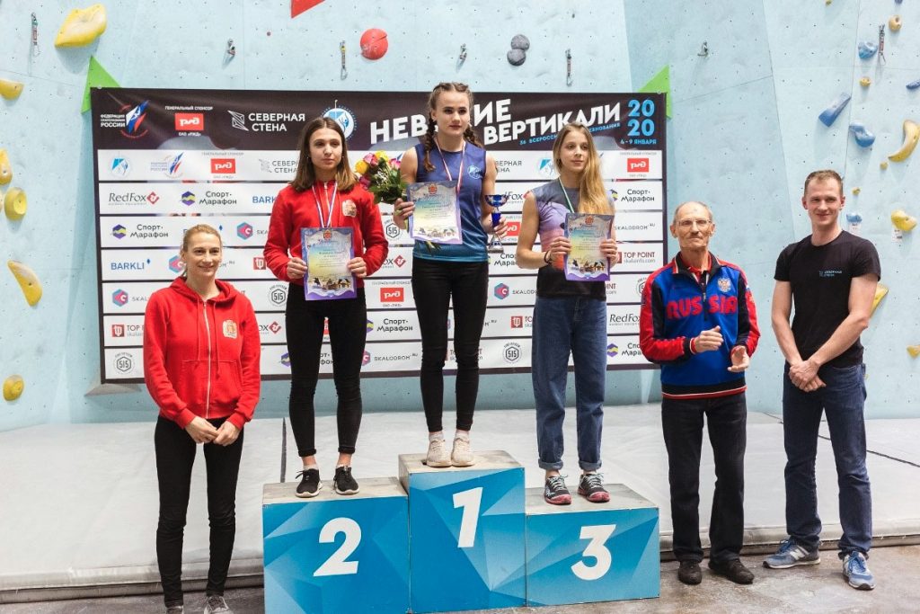 Дарья Веретенина заняла третье место на всероссийских соревнованиях «Невские вертикали–2020»