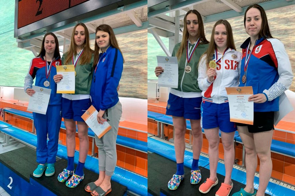 Наталья Можина выиграла серебряную и бронзовую медали на чемпионате России по подводному спорту